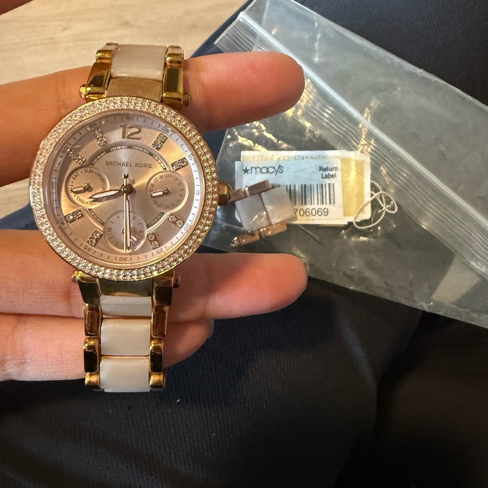 Michael kors rose gold pink watch